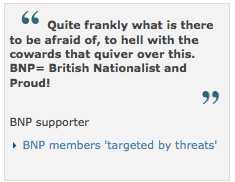 BNP comment on BBC News